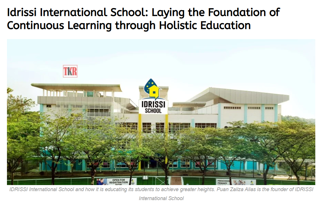 Idrissi International School - Laying the Foundation of Continuous Learning through Holistic Education