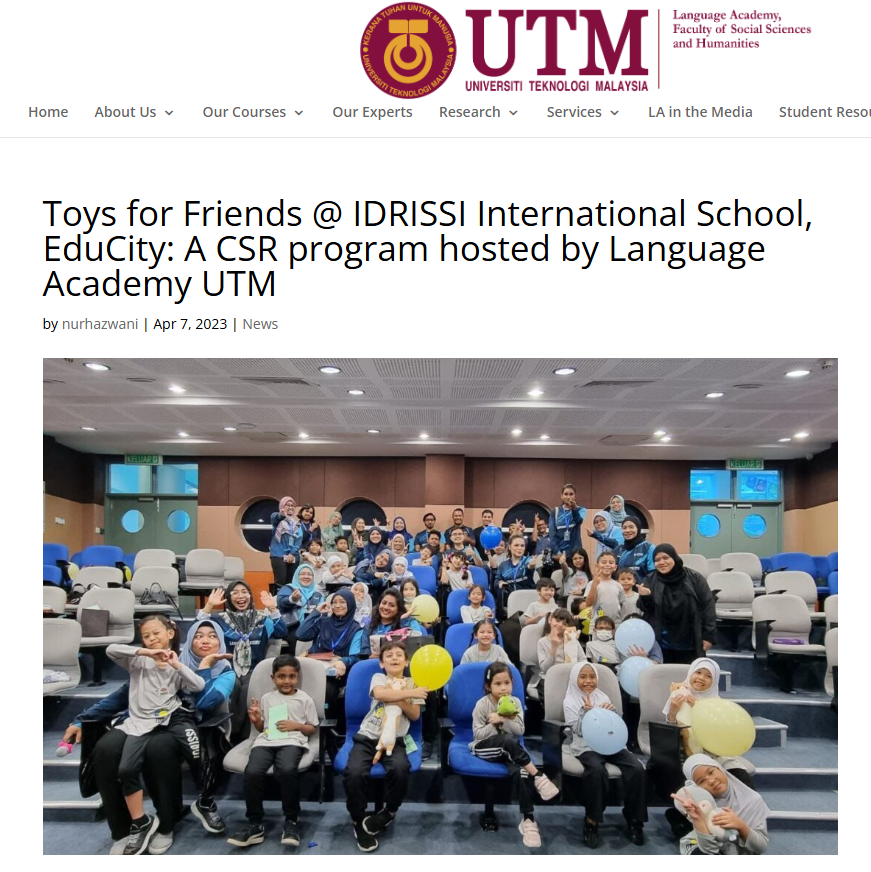 UTM - Toys for Friends