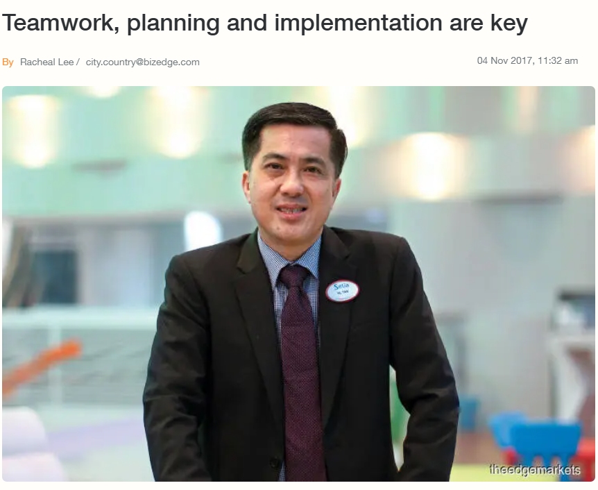 Teamwork, planning and implementation are key